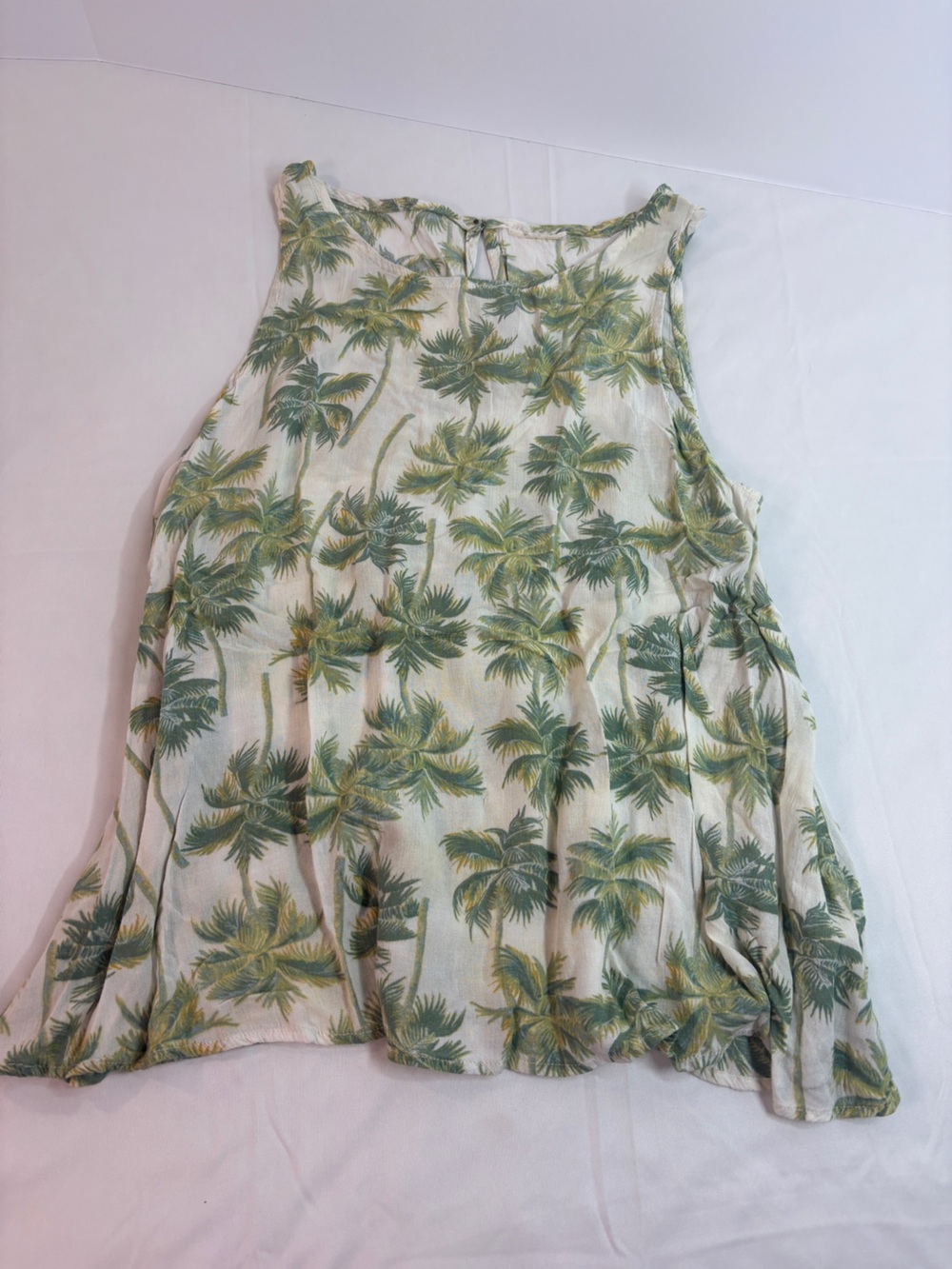 Y2K Pacific Legends Palm Trees Tank Top Women S Vacation Tropical Coconut Girl